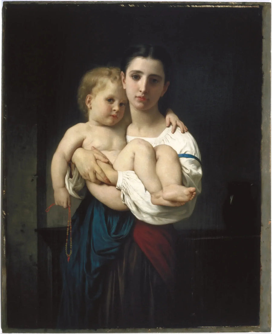 Die ältere Schwester, Reduktion (Die ältere Schwester, Reduktion) - Bouguereau