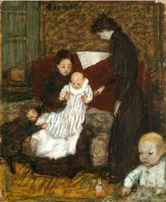 Die Schwester des Künstlers und ihre Kinder - Pierre Bonnard