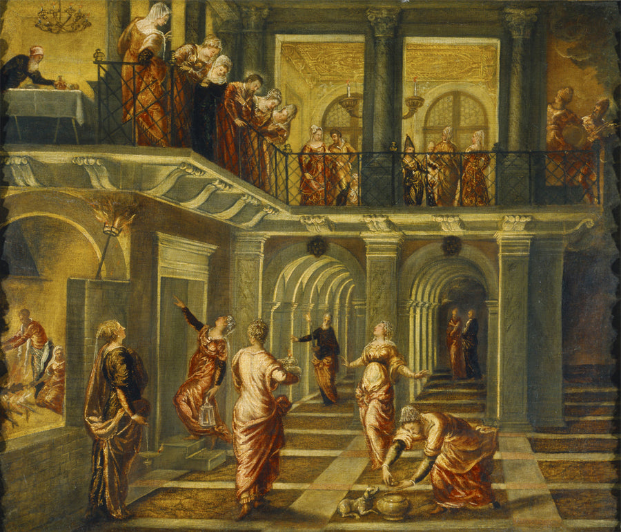 Die Weise und die Verrückten Jungfrauen - Jacopo Tintoretto