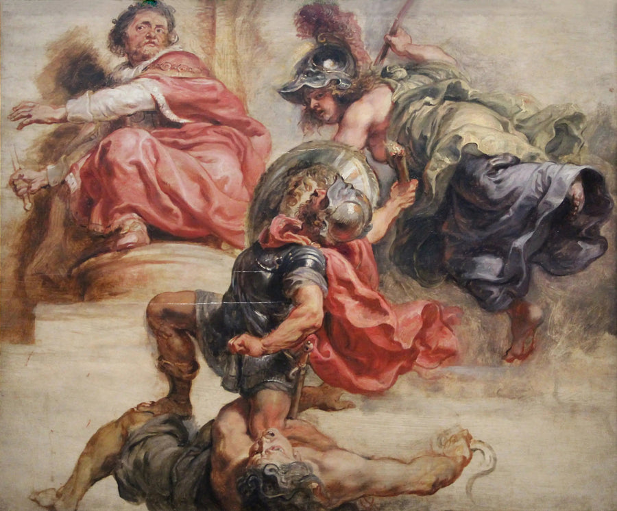 Die siegreiche Weisheit von Krieg und Zwietracht unter der Herrschaft von Jakob I. von England - Peter Paul Rubens