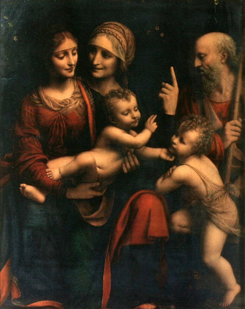 Die Heilige Familie mit der heiligen Anna und Johannes dem Täufer - Bernardino Luini