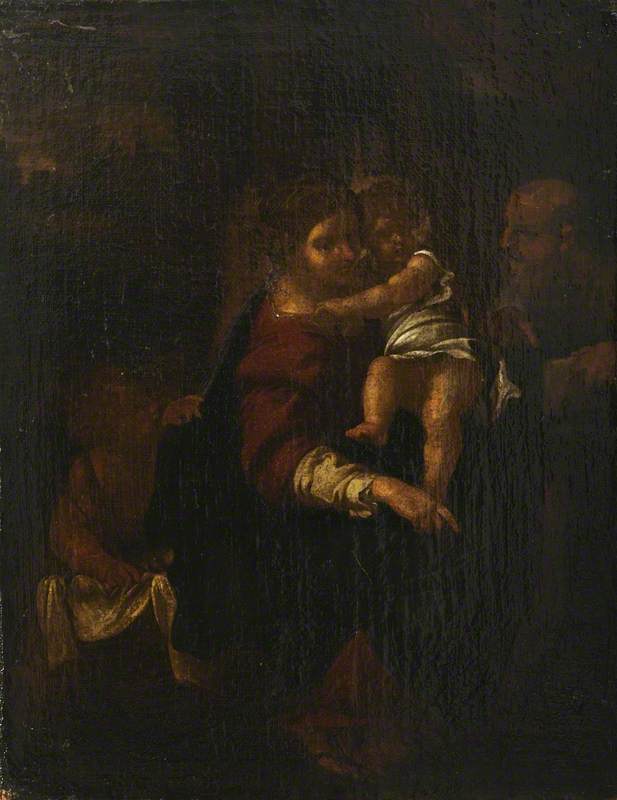 Die Heilige Familie mit dem heiligen Johannesknaben - Annibale Carracci