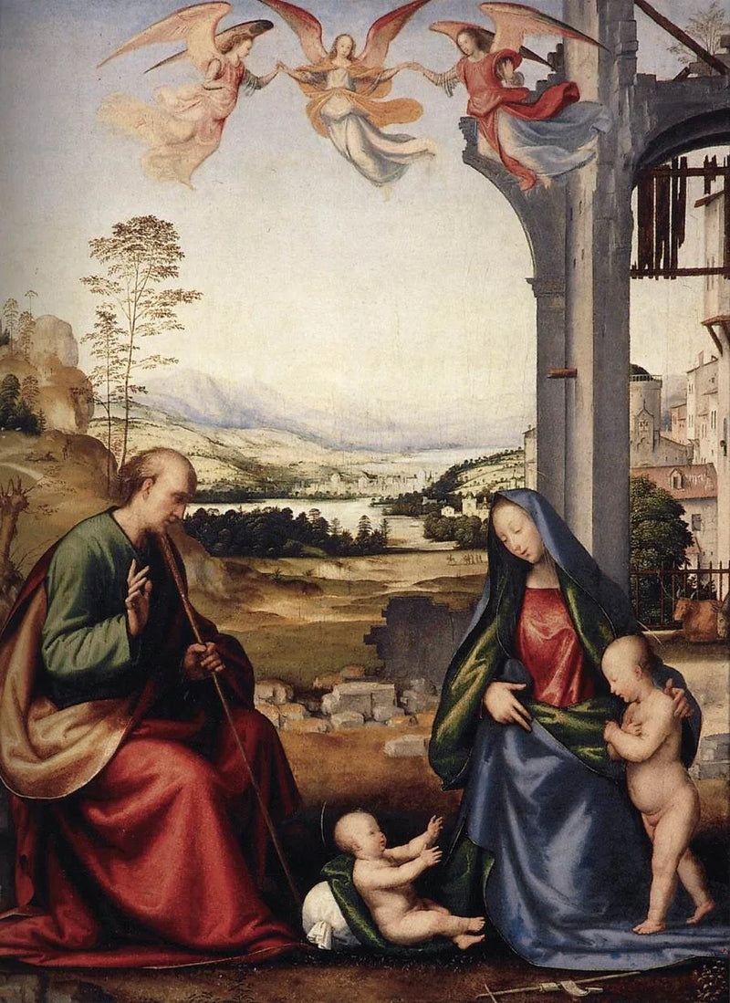 Die Heilige Familie mit dem heiligen Johannes dem Täufer - Fra Bartolomeo