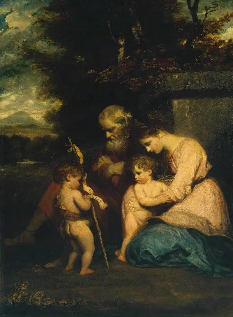 Die Heilige Familie mit dem heiligen Johannes - Joshua Reynolds