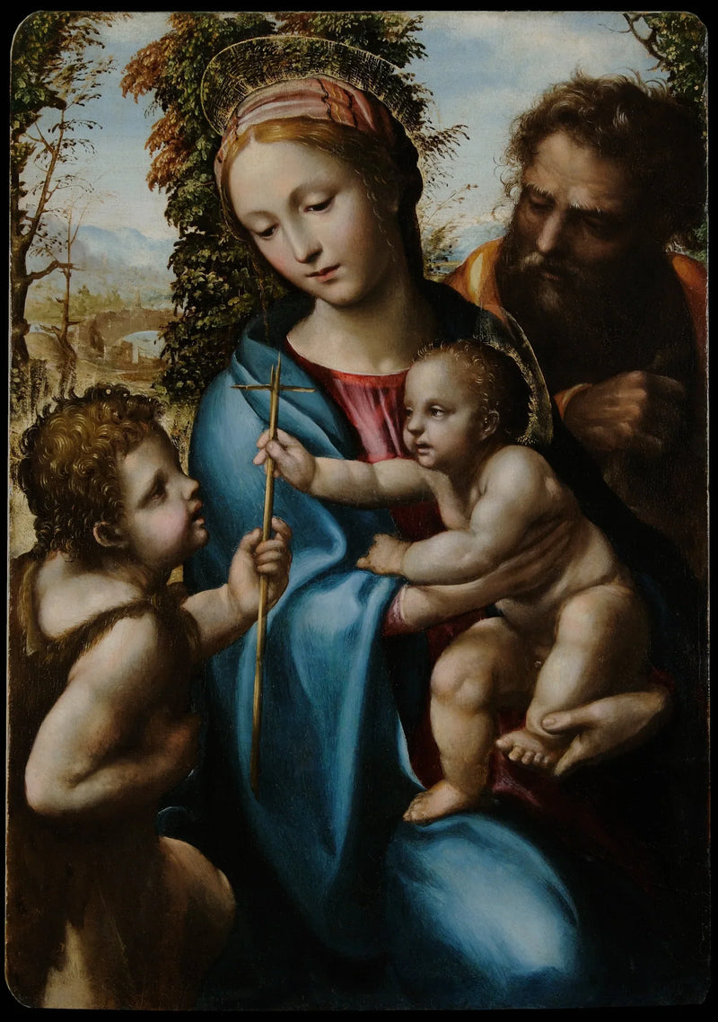 Die Heilige Familie mit dem jungen Heiligen Johannes - Il Sodoma (Giovanni Antonio Bazzi)