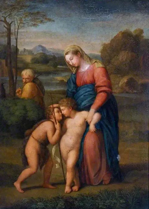 Die Heilige Familie mit dem heiligen Johannes dem Täufer - Raphael Sanzio