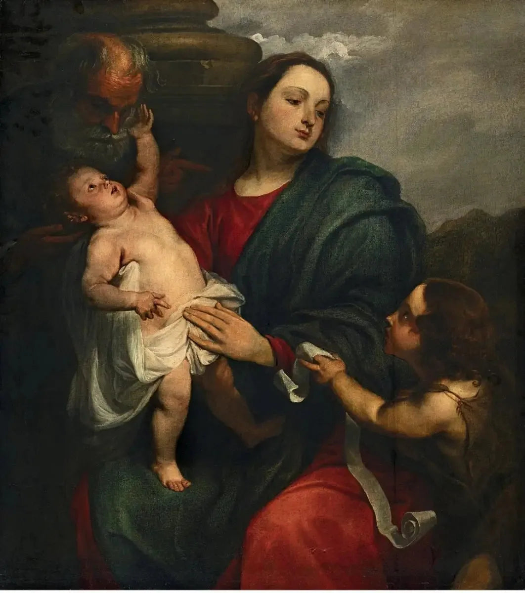 La Sainte Famille avec saint Jean-Baptiste enfant - Antoine van Dyck image 1 reproduction réalisée par Alpha Reproduction