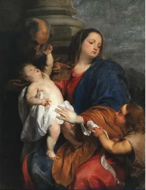 Die Heilige Familie mit dem kleinen Johannes dem Täufer - Antoine van Dyck