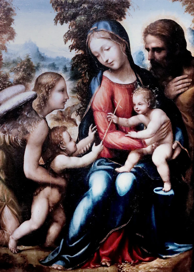 Die Heilige Familie mit Johannes dem Täufer und einem Engel - Il Sodoma (Giovanni Antonio Bazzi)
