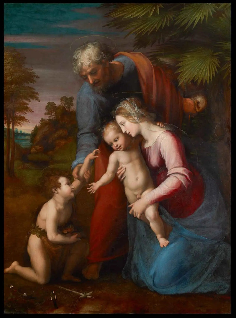 Die Heilige Familie mit dem heiligen Johannes dem Täufer - Raffael Sanzio