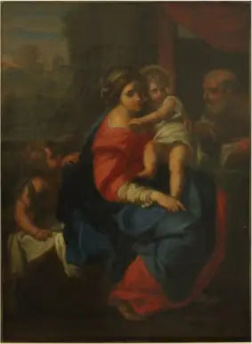 La Sainte Famille avec Saint Jean - Raphaël Sanzio image 1 reproduction d’œuvre d’art à l’huile