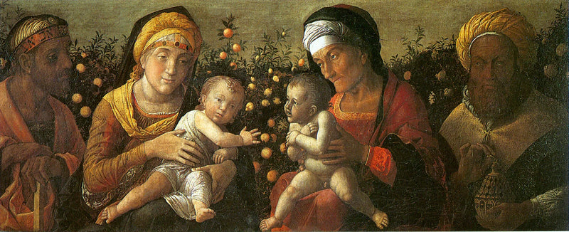 Die Heilige Familie und die Familie des heiligen Johannes der Täufer - Andrea Mantegna