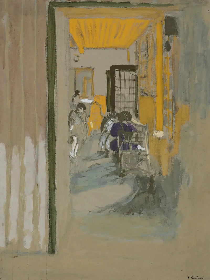 Das Studierzimmer in den Pavillons - Édouard Vuillard