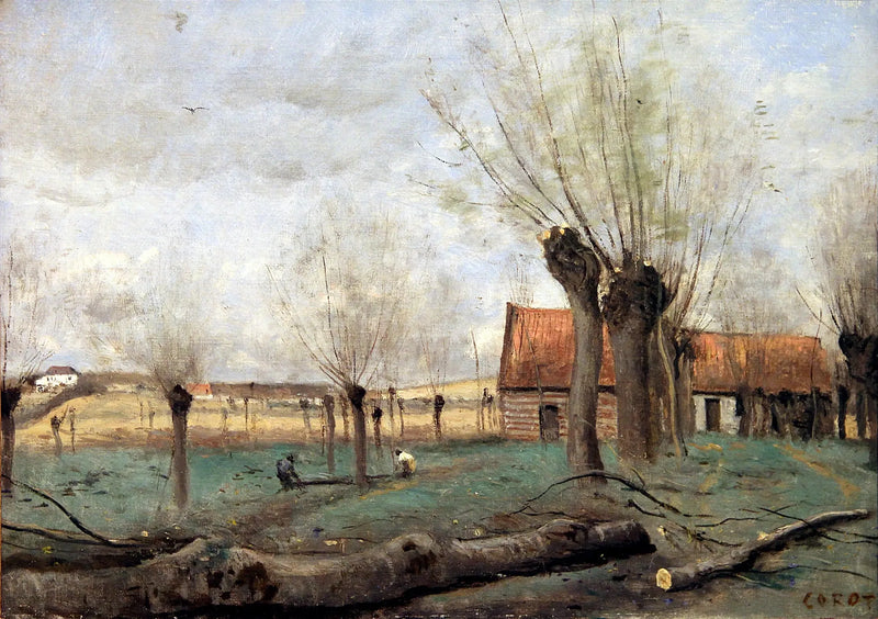 Die Saulaie von Sainte-Catherine, près d'Arras - Jean-Baptiste Camille Corot
