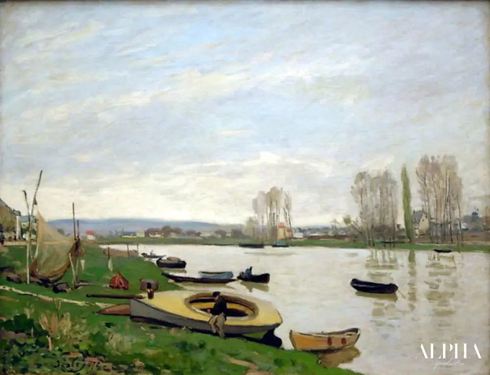 La Seine à Argenteuil - Alfred Sisley - Reproductions de tableaux et peintures haut de gamme