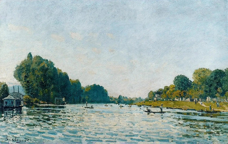 Die Seine in Bougival - Alfred Sisley