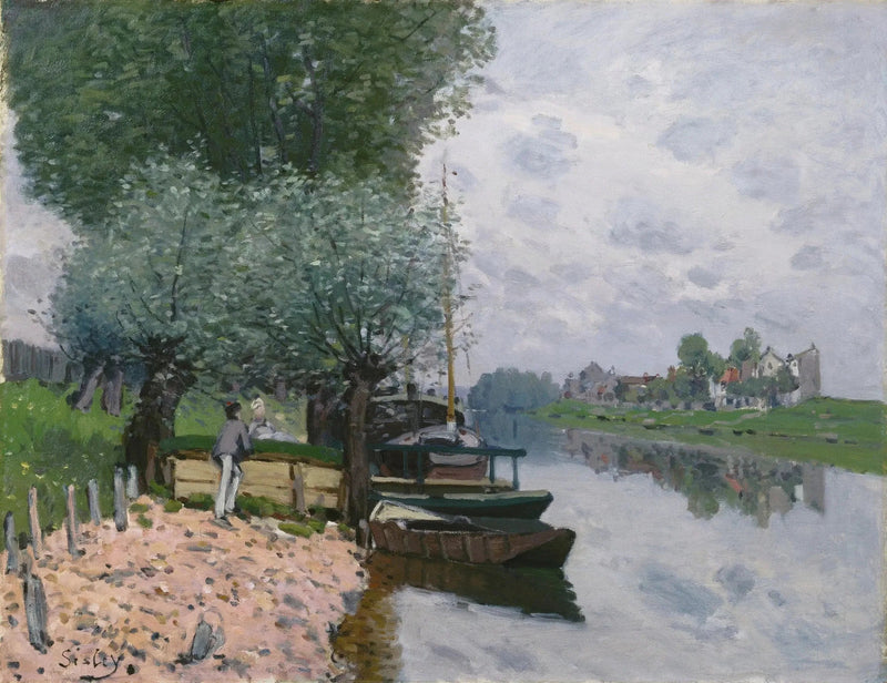 Die Seine in Bougival - Alfred Sisley