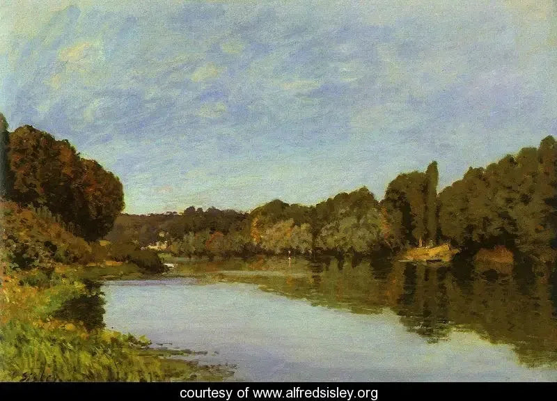 Die Seine in Bougival - Alfred Sisley