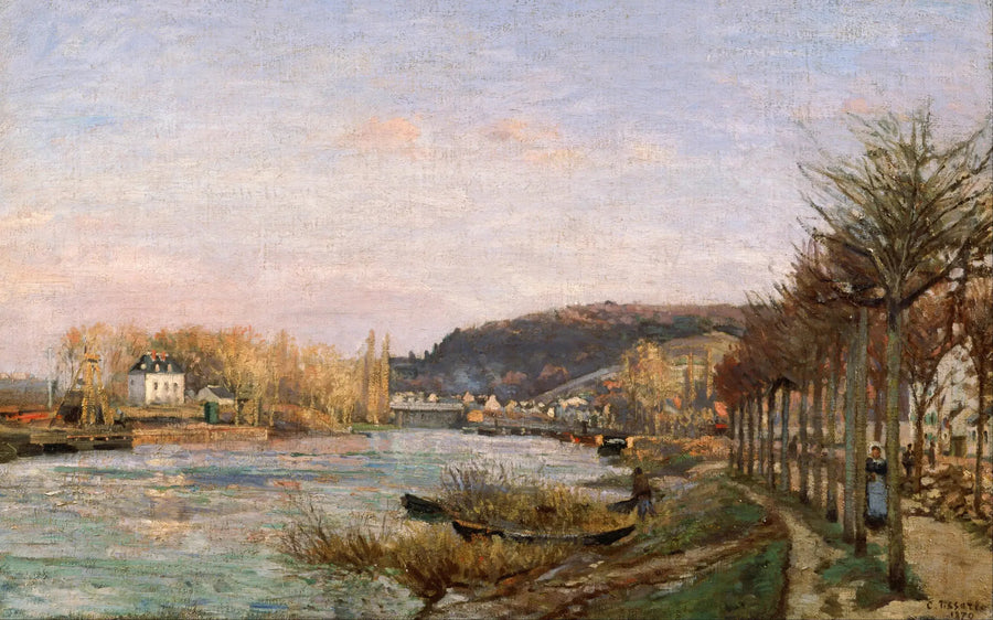 Die Seine in Bougival - Camille Pissarro