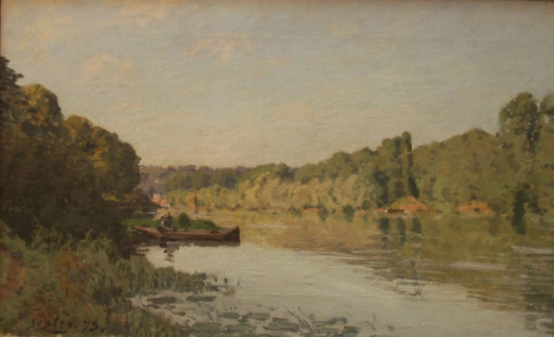 Die Seine in Bougival, Herbst-Effekt - Alfred Sisley