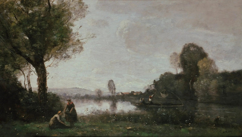 Die Seine bei Chatou - Jean-Baptiste Camille Corot