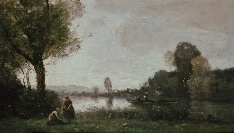 Die Seine bei Chatou - Jean-Baptiste Camille Corot