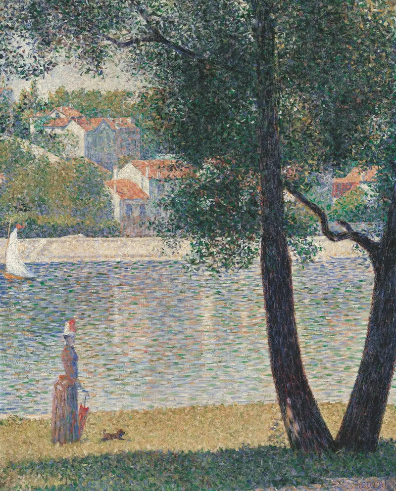 Die Seine in Courbevoie - Georges Seurat