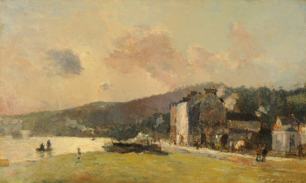 La Seine à Croisset, près de Rouen - Albert Lebourg image 1 reproduction de peinture à l’huile