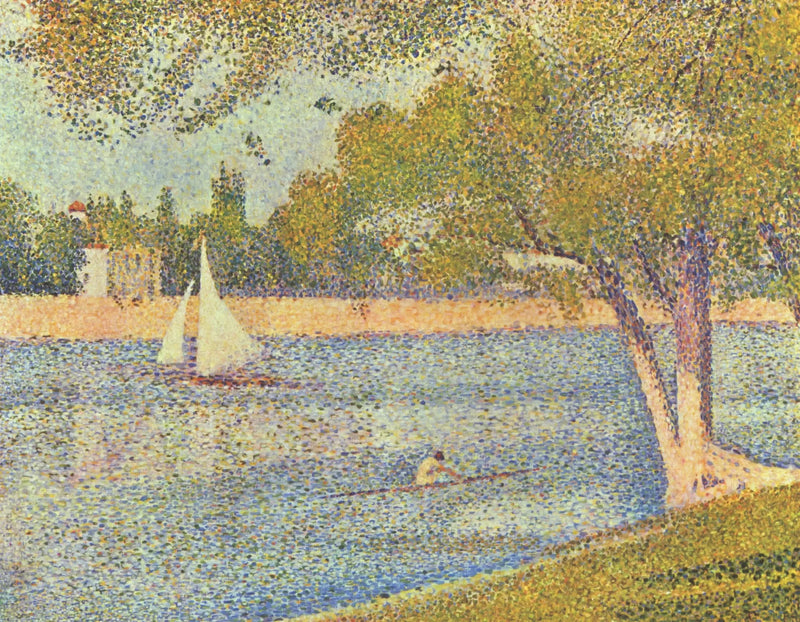Die Seine bei der Grande Jatte - Frühling - Georges Seurat