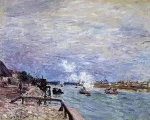 Die Seine in Grenelle - Alfred Sisley