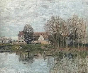 Die Seine bei Port-Marly - Alfred Sisley