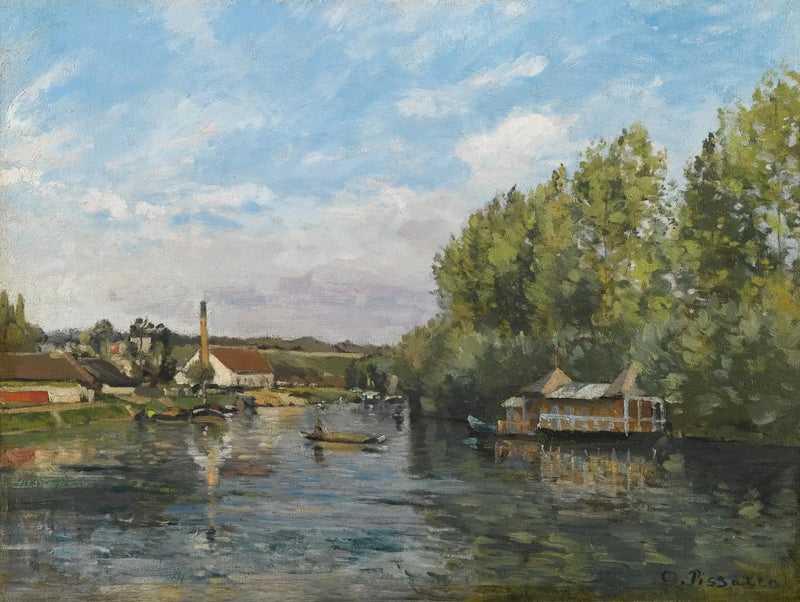 Die Seine in Port-Marly - Camille Pissarro