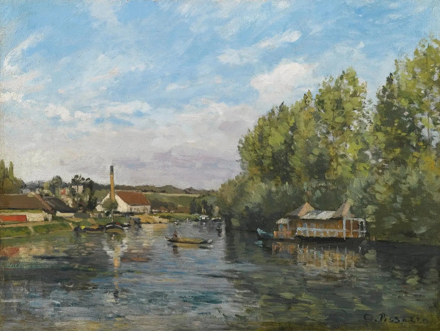 Die Seine in Port-Marly - Camille Pissarro