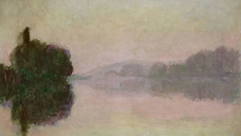 Die Seine bei Port-Villez, Abendstimmung - Claude Monet
