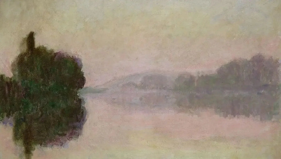 Die Seine bei Port-Villez, Abendstimmung - Claude Monet