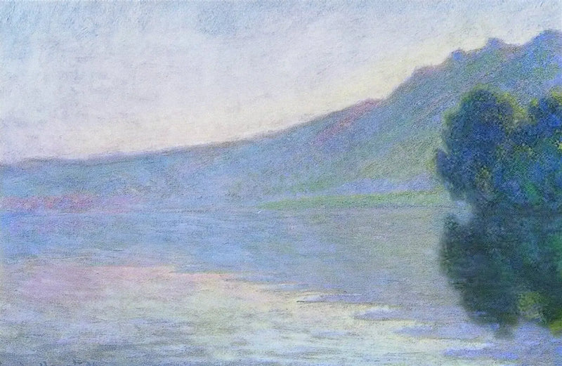 Die Seine bei Port-Villez, rosa Effekt - Claude Monet