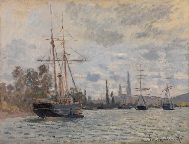 Die Seine in Rouen - Claude Monet
