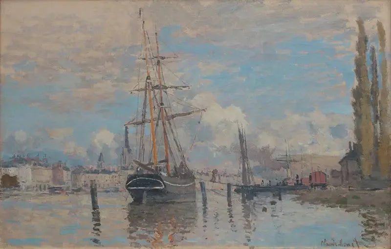 Die Seine in Rouen - Claude Monet