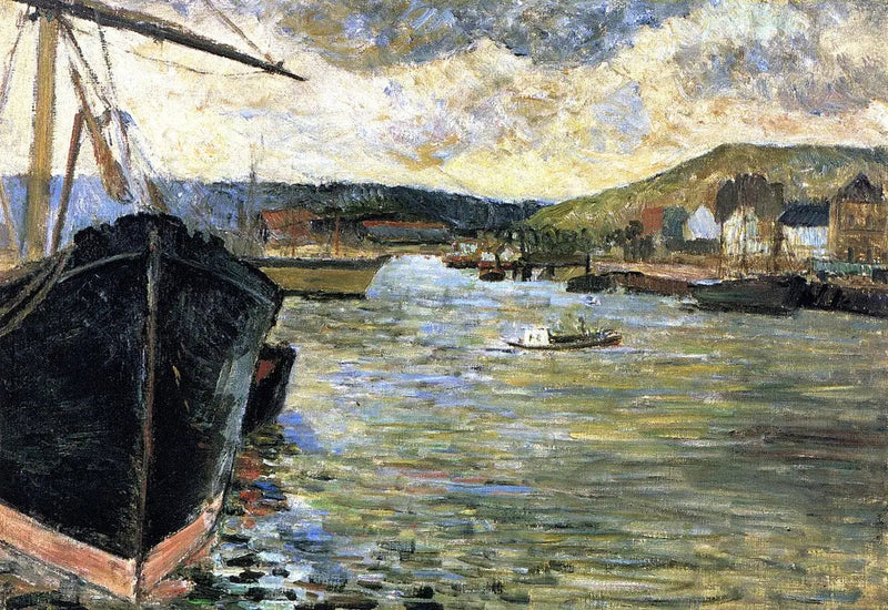 Die Seine in Rouen, oder Der Hafen von Rouen - Paul Gauguin
