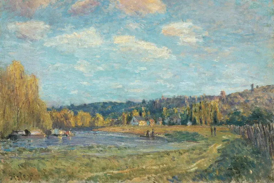 Die Seine in Saint-Cloud - Alfred Sisley
