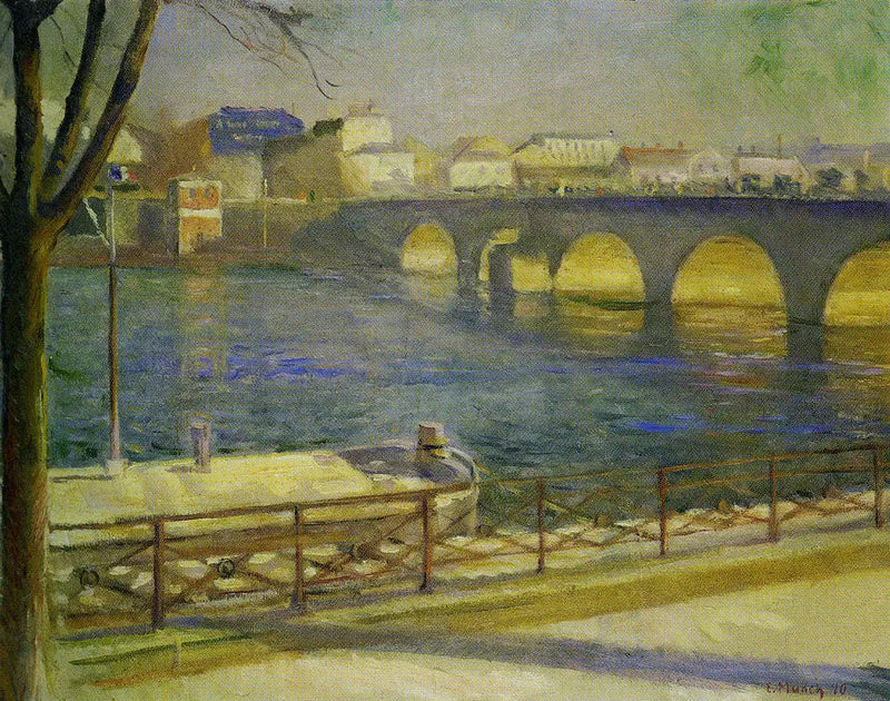 Die Seine in Saint-Cloud - Edvard Munch