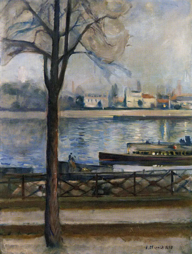 Die Seine in Saint-Cloud - Edvard Munch