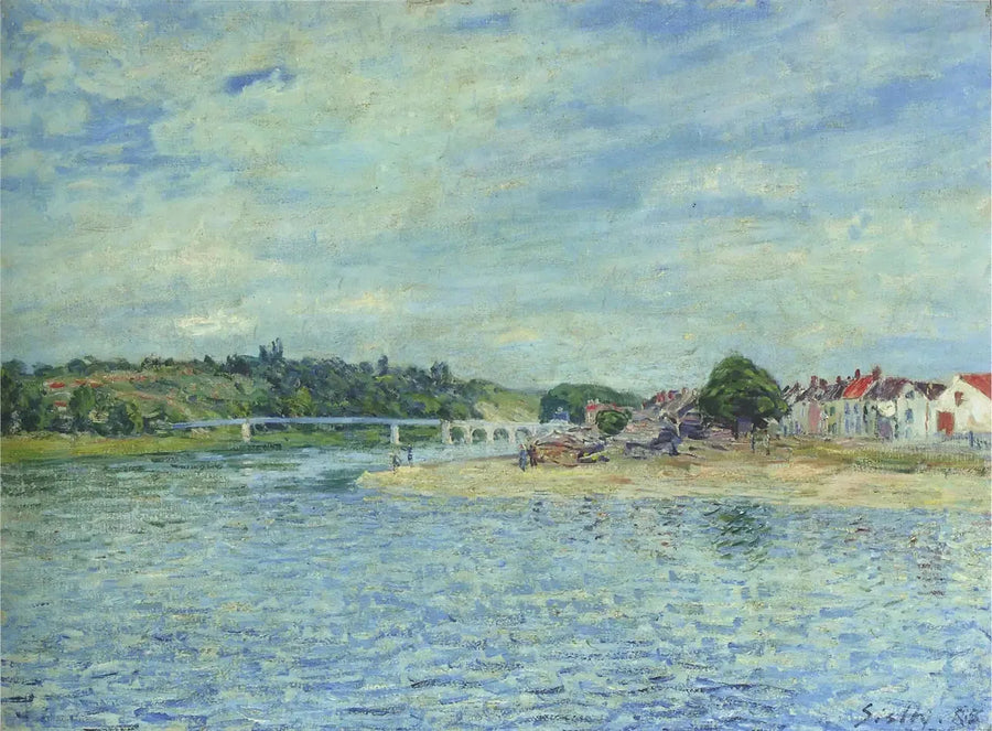 Die Seine in Saint-Mammès - Alfred Sisley
