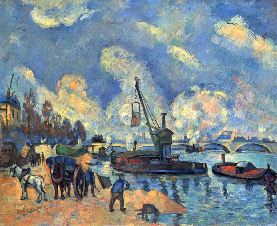 Die Seine am Quai d'Austerlitz - Paul Cézanne