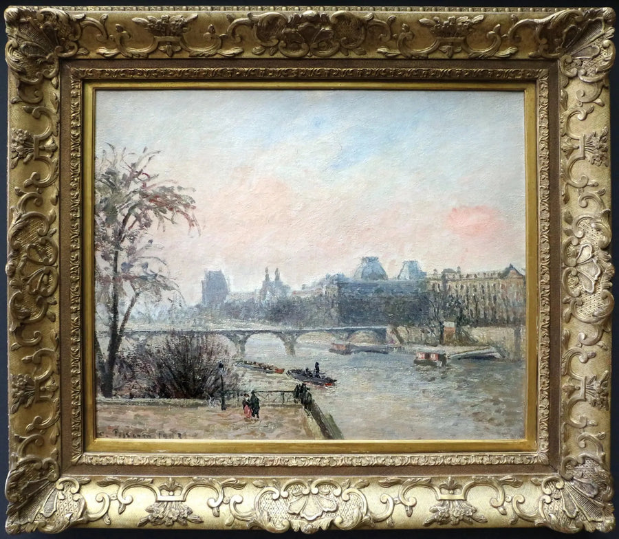 Die Seine und der Louvre - Camille Pissarro