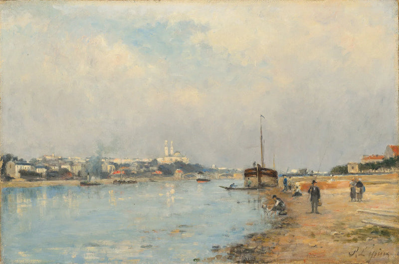 Die Seine. Der Trocadéro und die Grenelle-Brücke, gesehen vom Quai des Javelots. - Stanislas Lépine