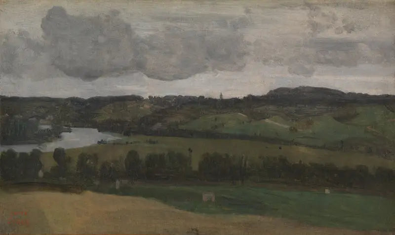 Die Seine bei Rouen - Jean-Baptiste Camille Corot