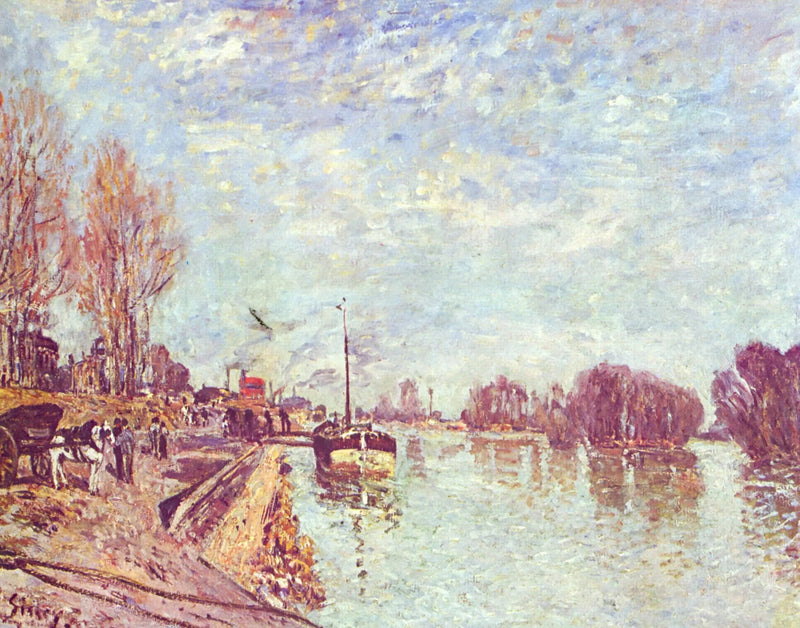 Die Seine bei Suresnes - Alfred Sisley