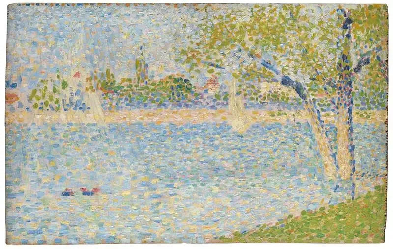 Die Seine von der Grande Jatte aus gesehen - Georges Seurat