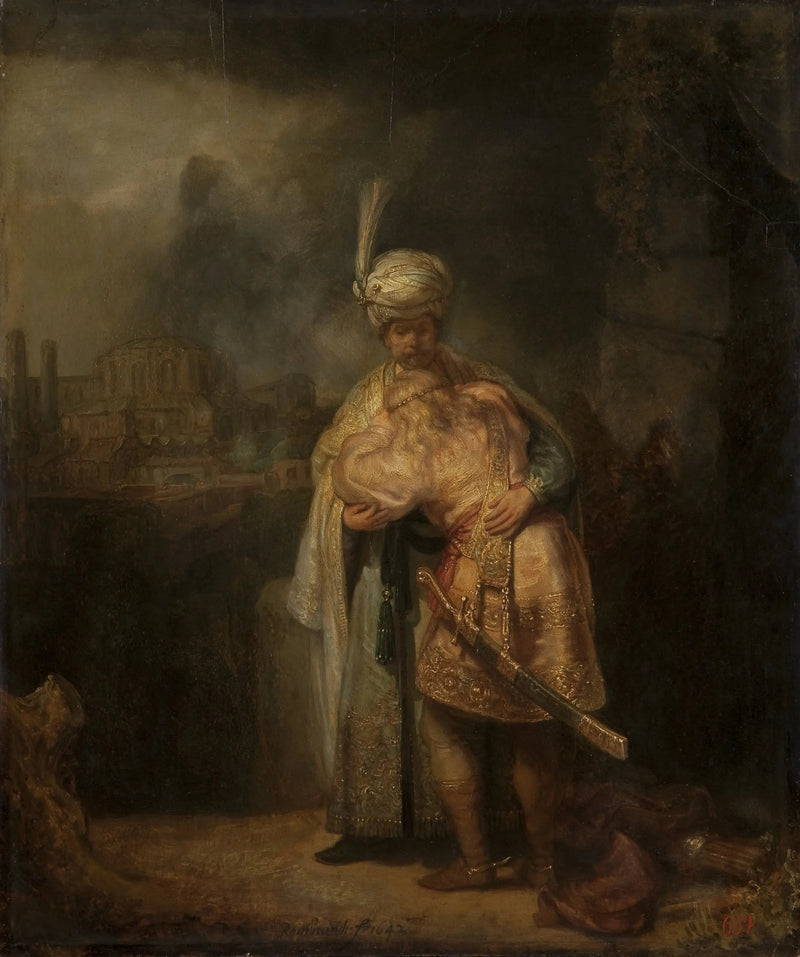 Die Trennung von David und Jonathan - Rembrandt